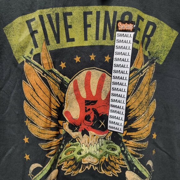 Five Finger Death Punch‎ T-Shirt Sin City Nevada Las Vegas FFDP Sz Small NEW NWT - Picture 2 of 6